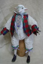 Кукла «Овечка в жилетке» 30 см