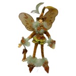 ЛЯЛЬКА-ЕЛЬФ ДЕКОРАТИВНИЙ 28 см, оливково-золотий