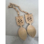 Ложки різблені, дерево, пара