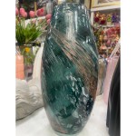 Ваза Soli Морська хвиля, скло 31*15 см