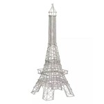 Ейфелева Вежа, біла метал 51 см