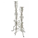 Підсвічник кований, сірий