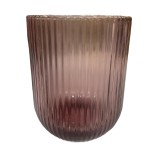 Склянка мала Смужка, рожевий