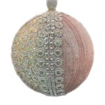 Кулька пудра-золото плісе, 13 см