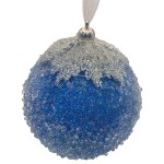Кулька блакитна під кригою 11 см