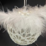 Куля Мережево з перлинами 10 см