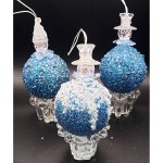 Сніговичок на синій кулі