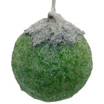 Куля світло зелена під кригою 11 см