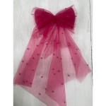 Бант вуаль, Санта Муерте, малинова