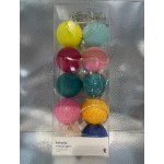 Електрогірлянда кольорові кульки на батарейках