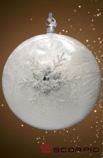 Шар стеклянный, 10 см